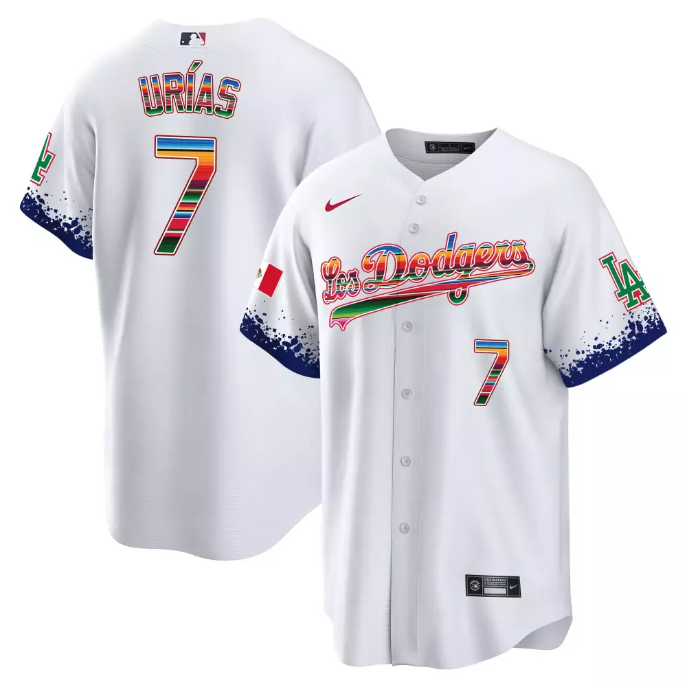 julio urias white mens los angeles dodgers mexico california patch vapor premier sleeveless jersey all stitched