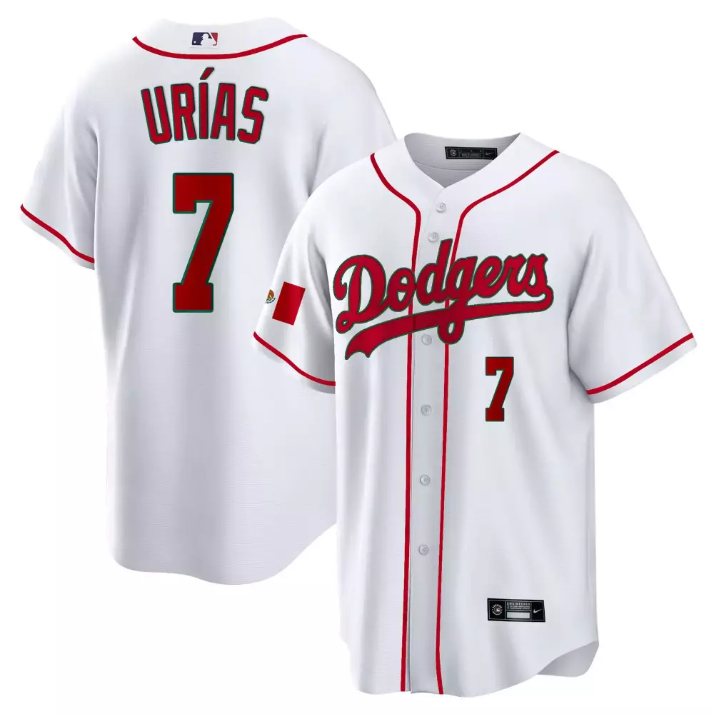 julio urias white mens los angeles dodgers mexico california patch vapor premier sleeveless jersey all stitched
