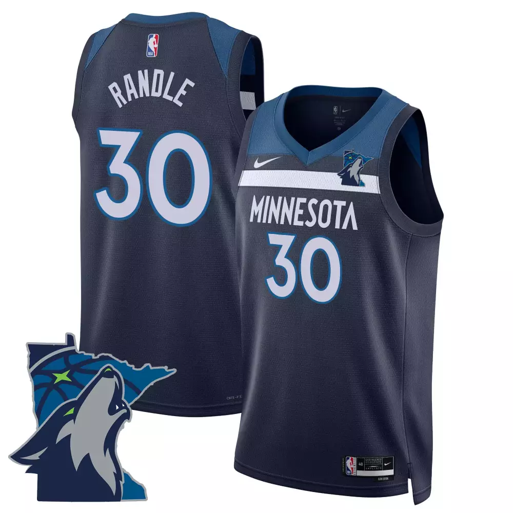 julius randle icon mens minnesota timberwolves swingman jersey minnesota patch all stitched
