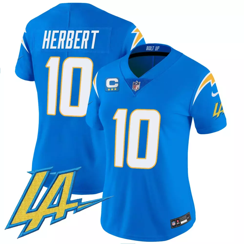 justin herbert navy mens los angeles chargers vapor limited jersey v2 all stitched