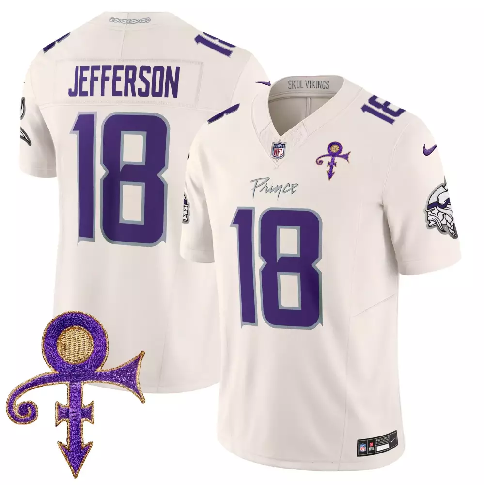 justin jefferson brown camo mens vikings 2024 salute to service vapor limited jersey all stitched