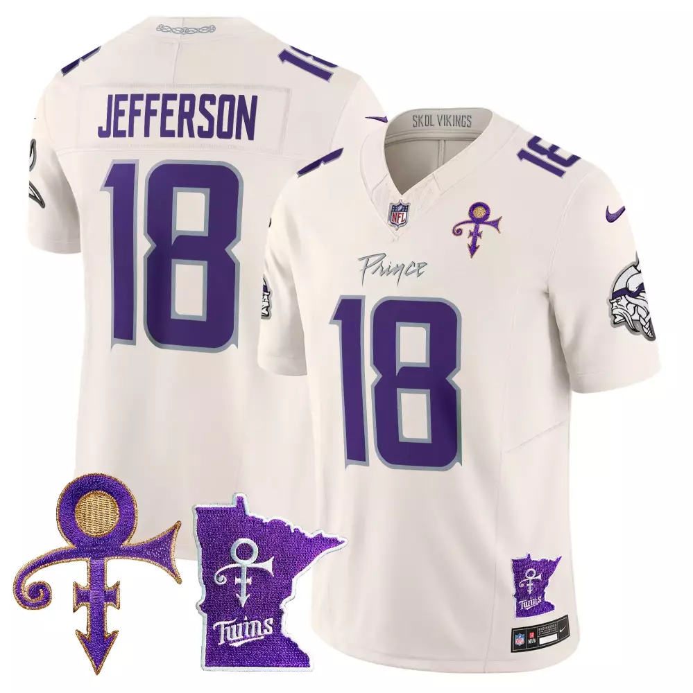 justin jefferson brown camo mens vikings 2024 salute to service vapor limited jersey all stitched
