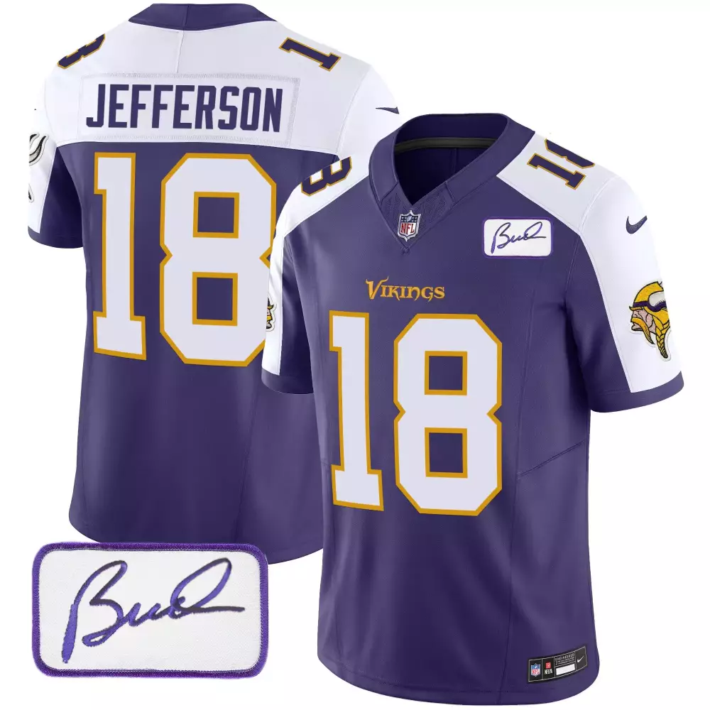 Justin Jefferson Minnesota Vikings Men's Purple Alternate 2024 Bud Grant Classic Limited Jersey V6 | For Men, Women & Youth