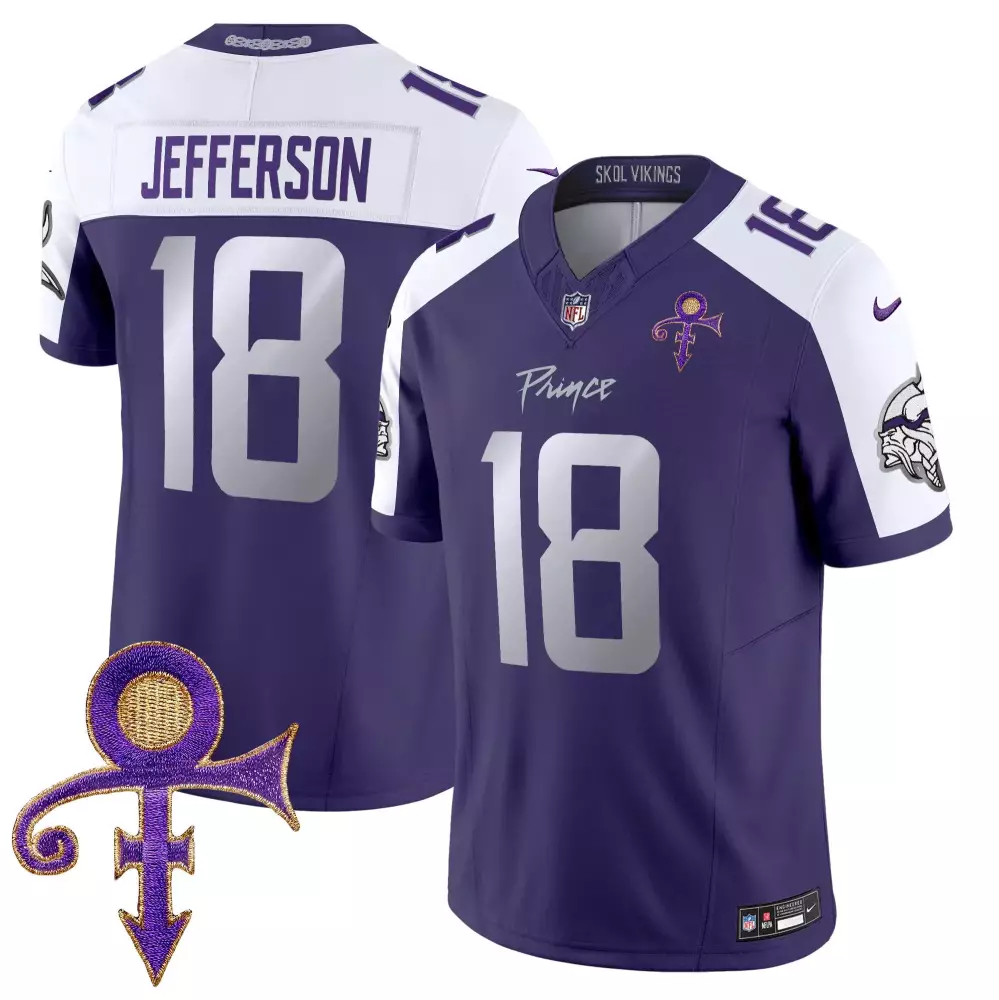 justin jefferson purple alternate mens vikings 2024 prince vapor limited jersey all stitched