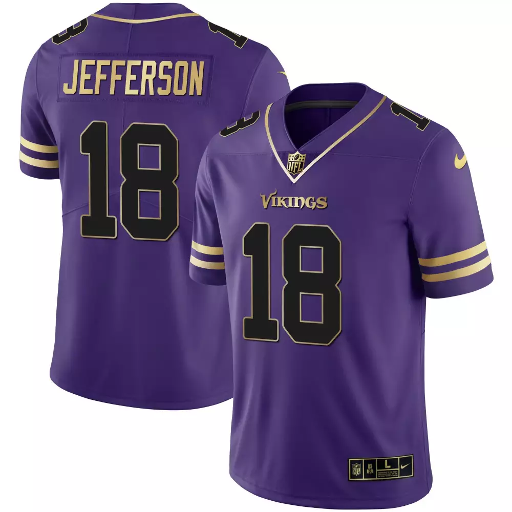 justin jefferson purple alternate womens minnesota vikings kings of the north patch vapor premier limited jersey all sti