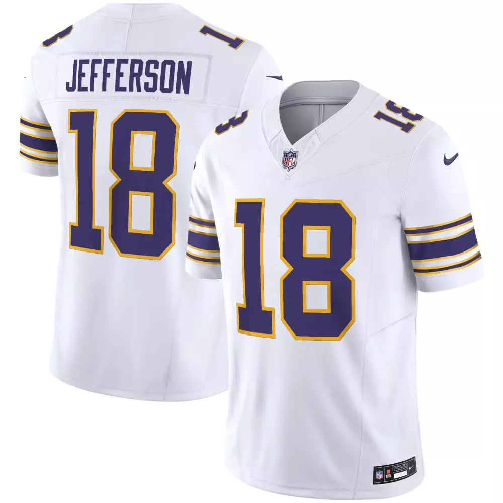 Justin Jefferson Minnesota Vikings Classic Limited Jersey | White Stitched Fan Gear | For Men, Women & Youth