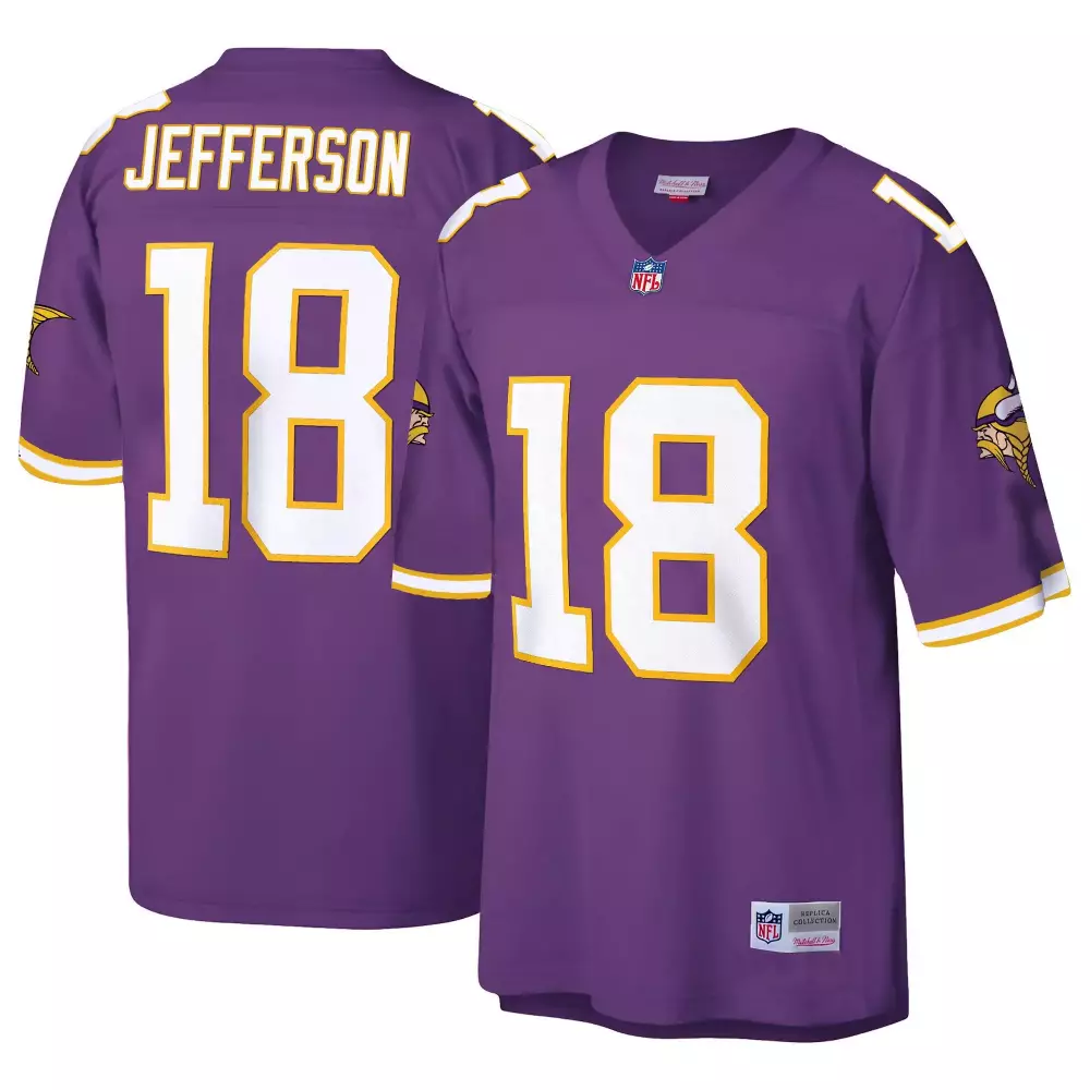justin jefferson youth justin jefferson minnesota vikings white vapor elite jersey stitched