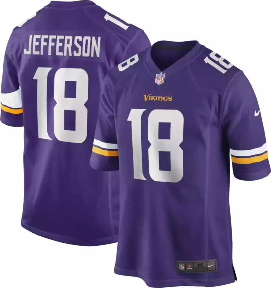 justin jefferson youth justin jefferson minnesota vikings white vapor elite jersey stitched
