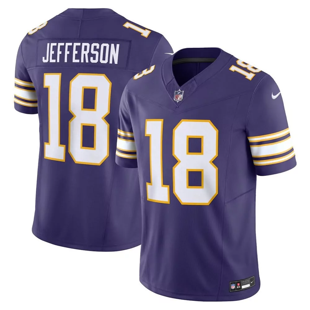 justin jefferson youth justin jefferson minnesota vikings white vapor elite jersey stitched
