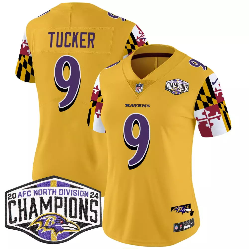 Justin Tucker Baltimore Ravens Women's City Edition Jersey | Black Stitched | Limited Edition Fan Gear | For Men, Women & Youth