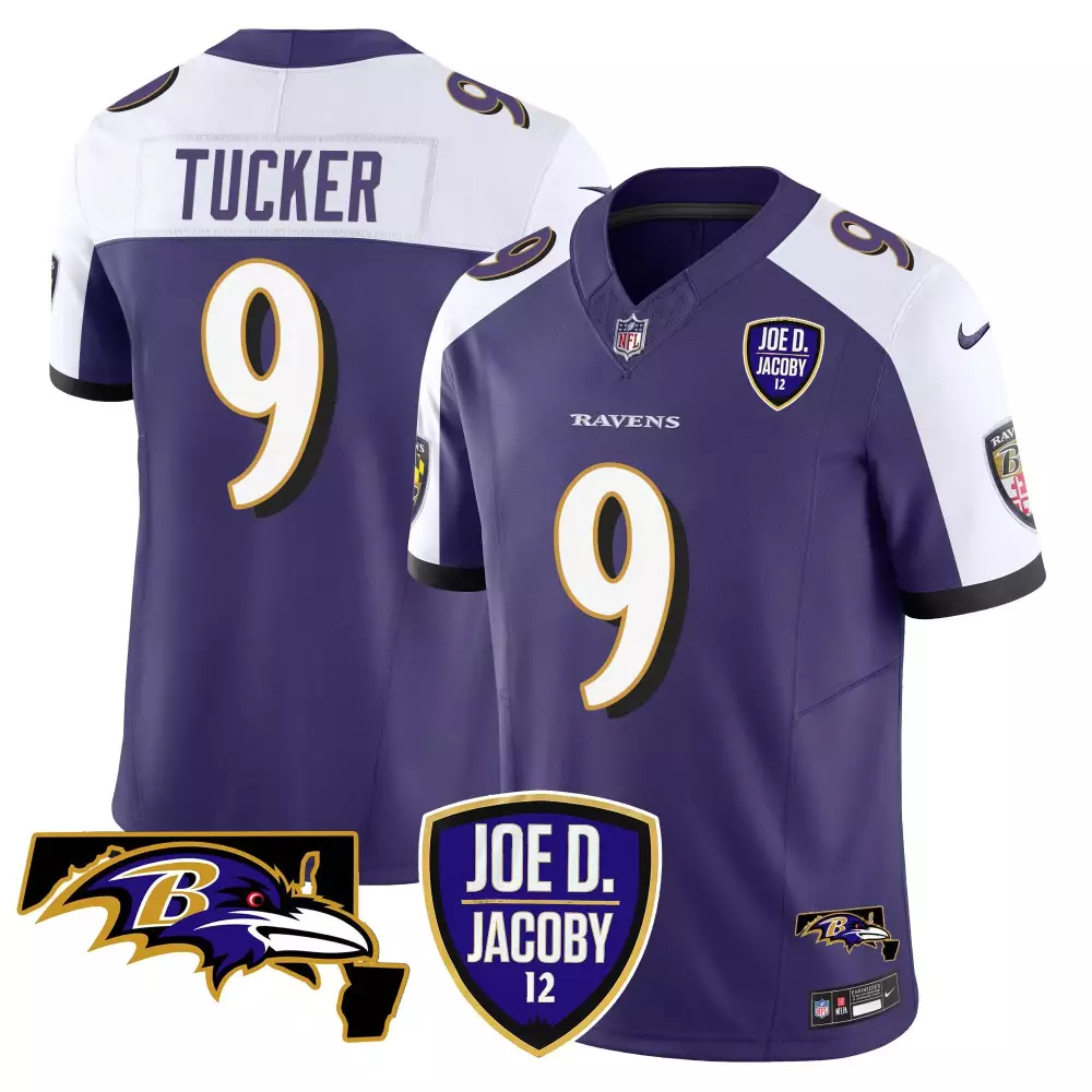 Justin Tucker Baltimore Ravens Olive Salute to Service Jersey | All Stitched Edition | For Men, Women & Youth