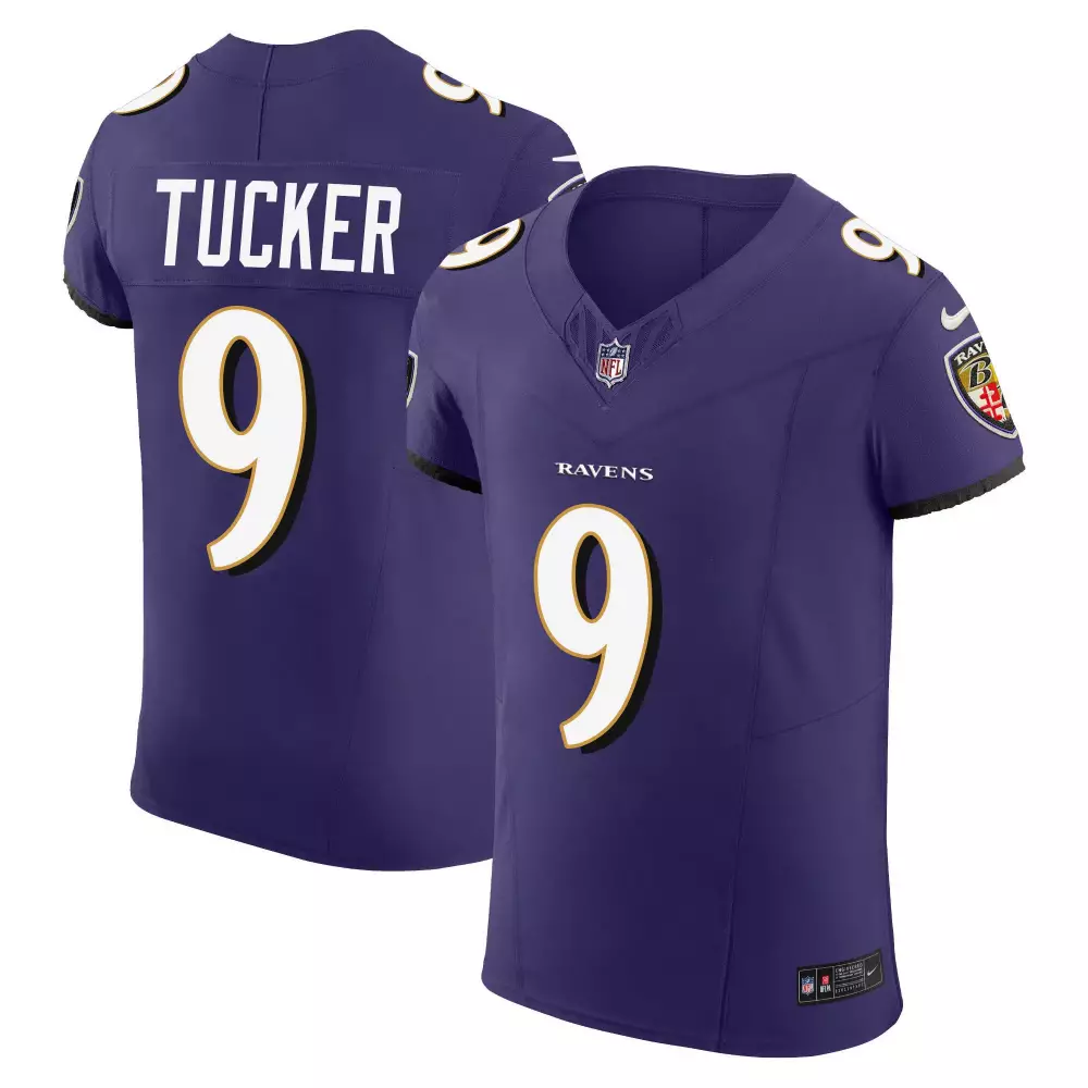 Justin Tucker Baltimore Ravens Vapor Elite Jersey | Stitched Fan Gear | For Men, Women & Youth