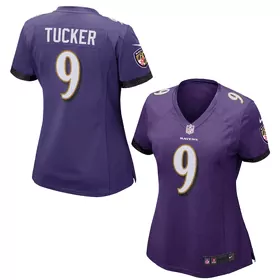 Justin Tucker Baltimore Ravens Purple Jersey | Women's Stitched Fan Gear | For Men, Women & Youth