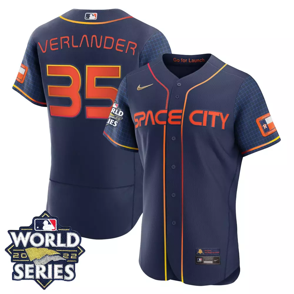 Justin Verlander Houston Astros 2022 World Series Player Jersey | White | Youths All Stitched Limited Edition | For Men, Women & Youth