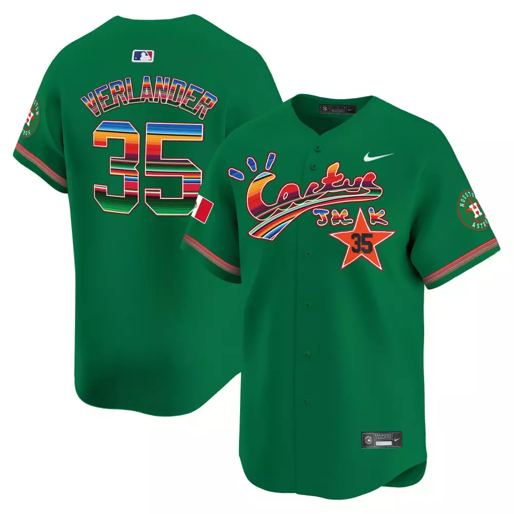justin verlander green mens houston astros los houston astros mexico jersey all stitched