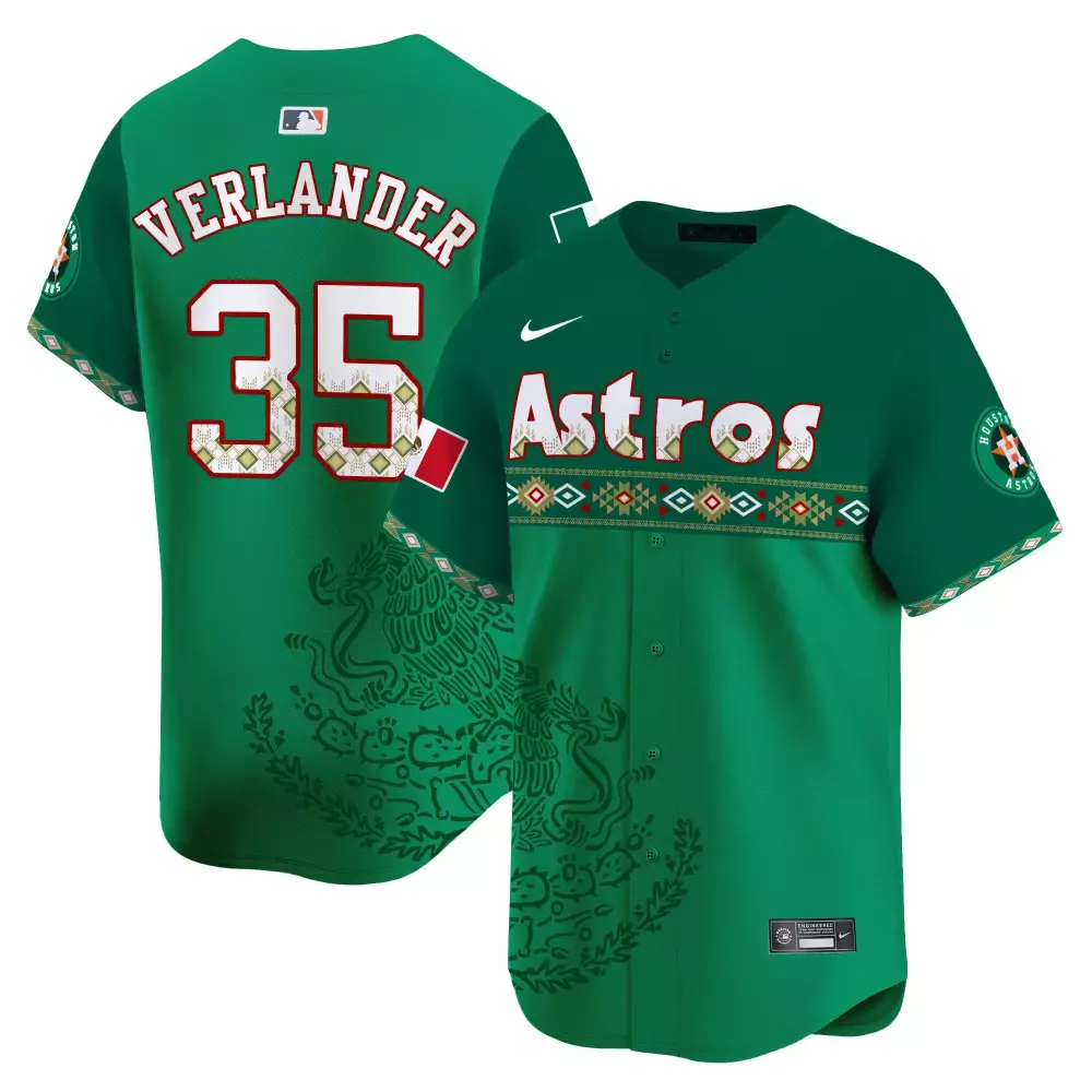 justin verlander green mens houston astros paisley sugar skull vapor premier limited jersey printed