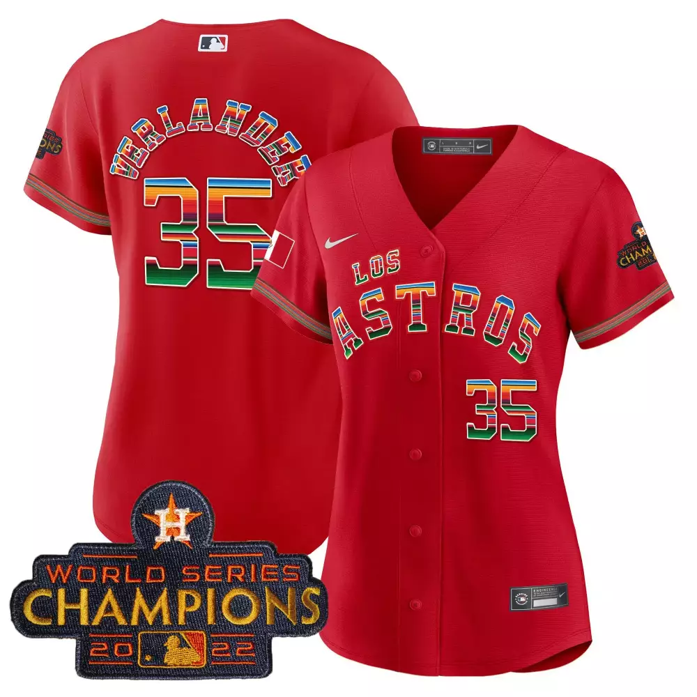 justin verlander red womens houston astros 2024 independence day vapor premier limited jersey all stitched