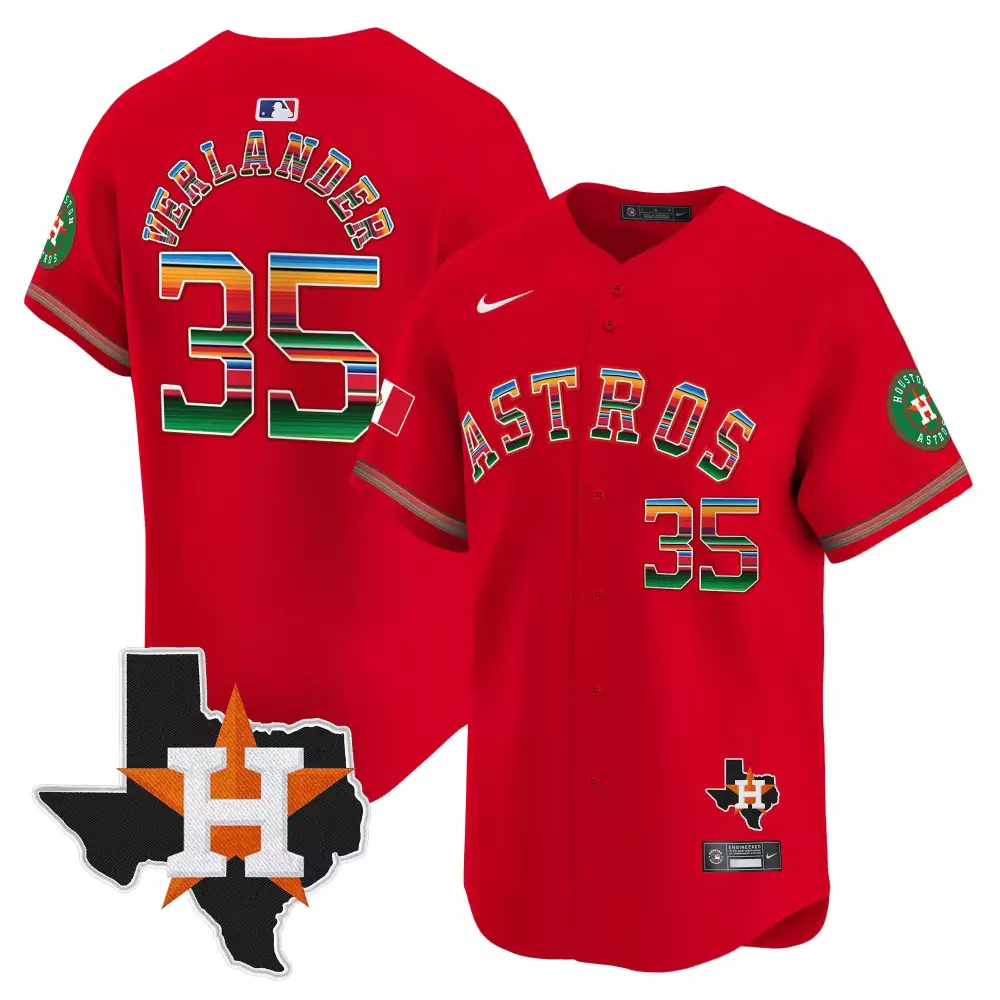 justin verlander red womens houston astros mexico traditional style vapor premier limited jersey all stitched