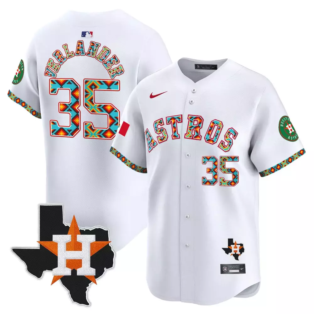 justin verlander white mens houston astros mexico traditional style vapor premier limited jersey all stitched