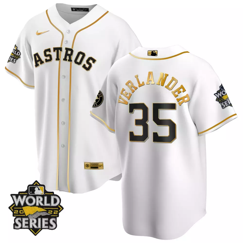 justin verlander women houston astros 2022 world series white home cooperstown collection player jersey all stitched