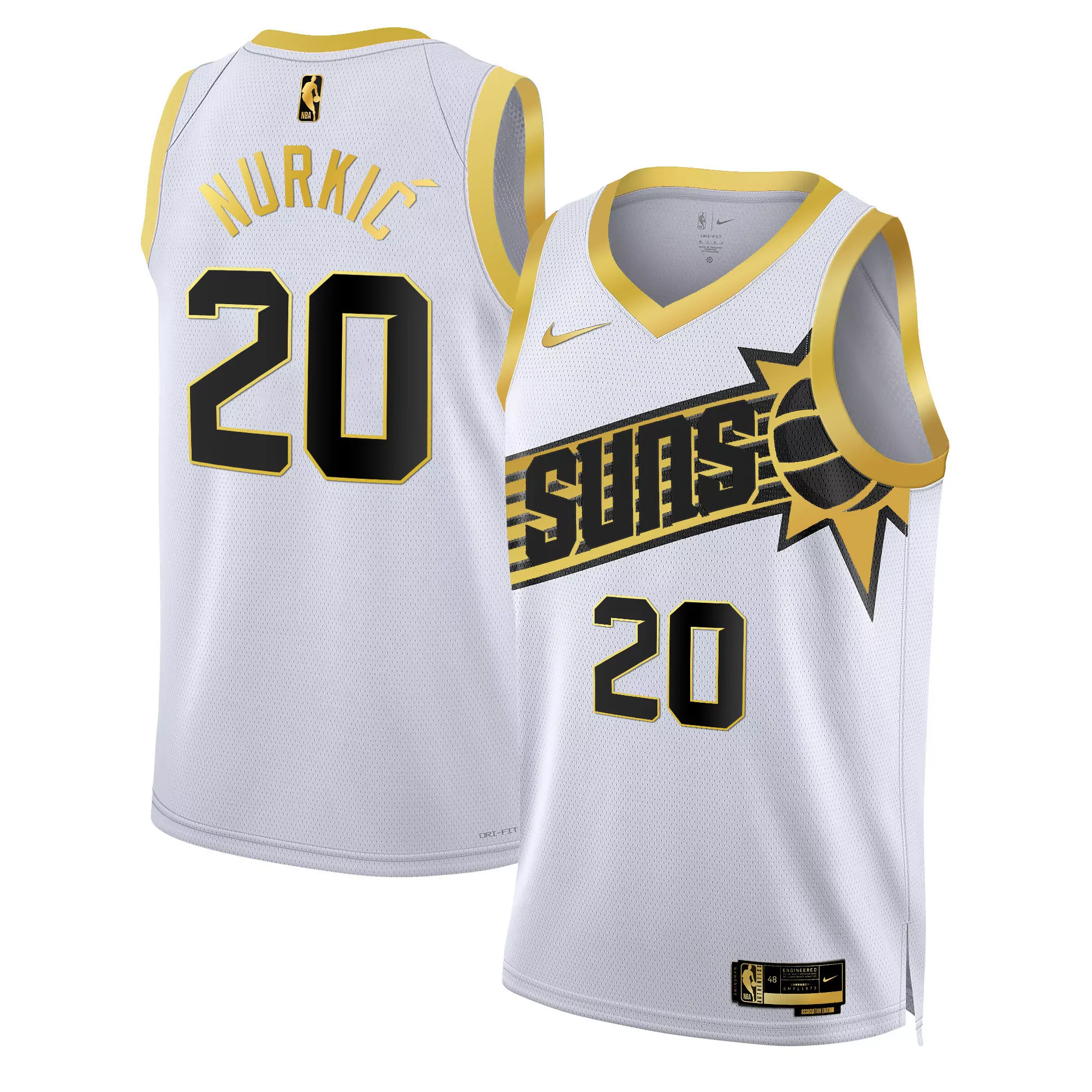 jusuf nurkic purple mens phoenix suns swingman jersey all stitched