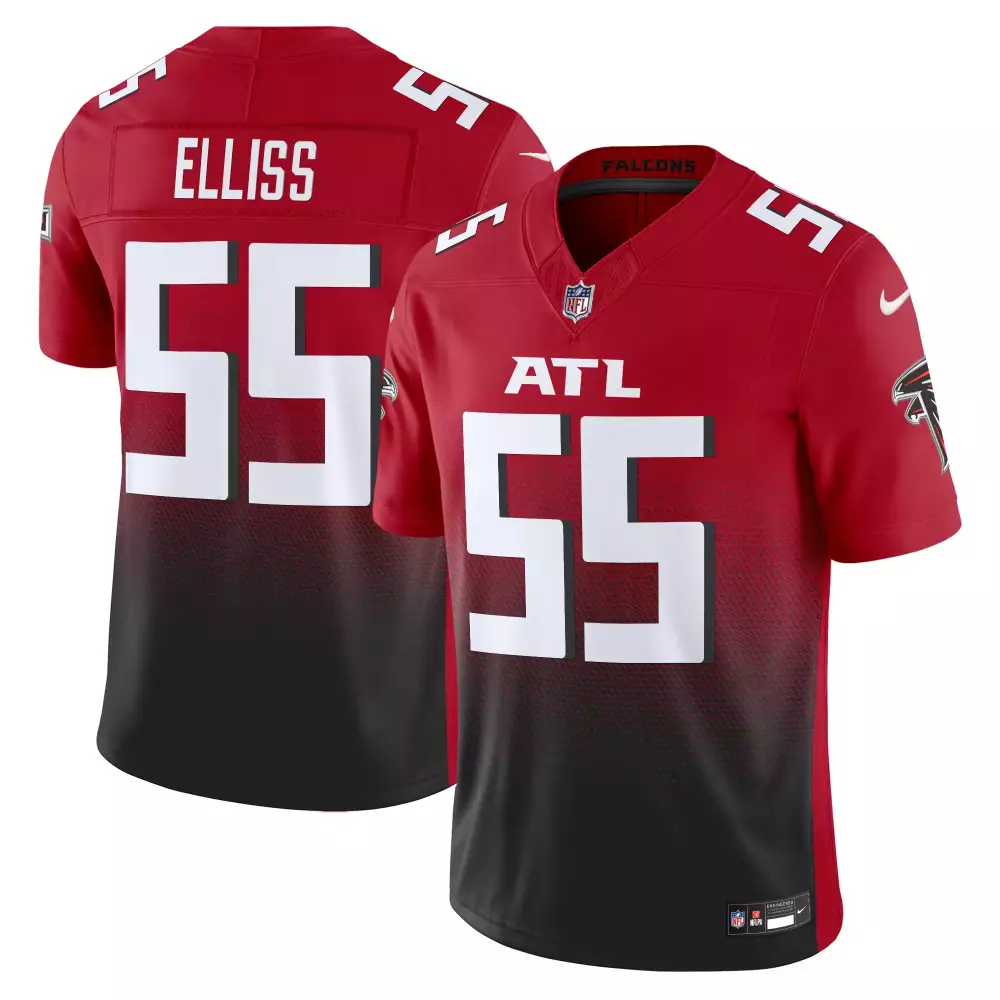 kaden elliss red mens atlanta falcons 2024 vapor limited jersey all stitched