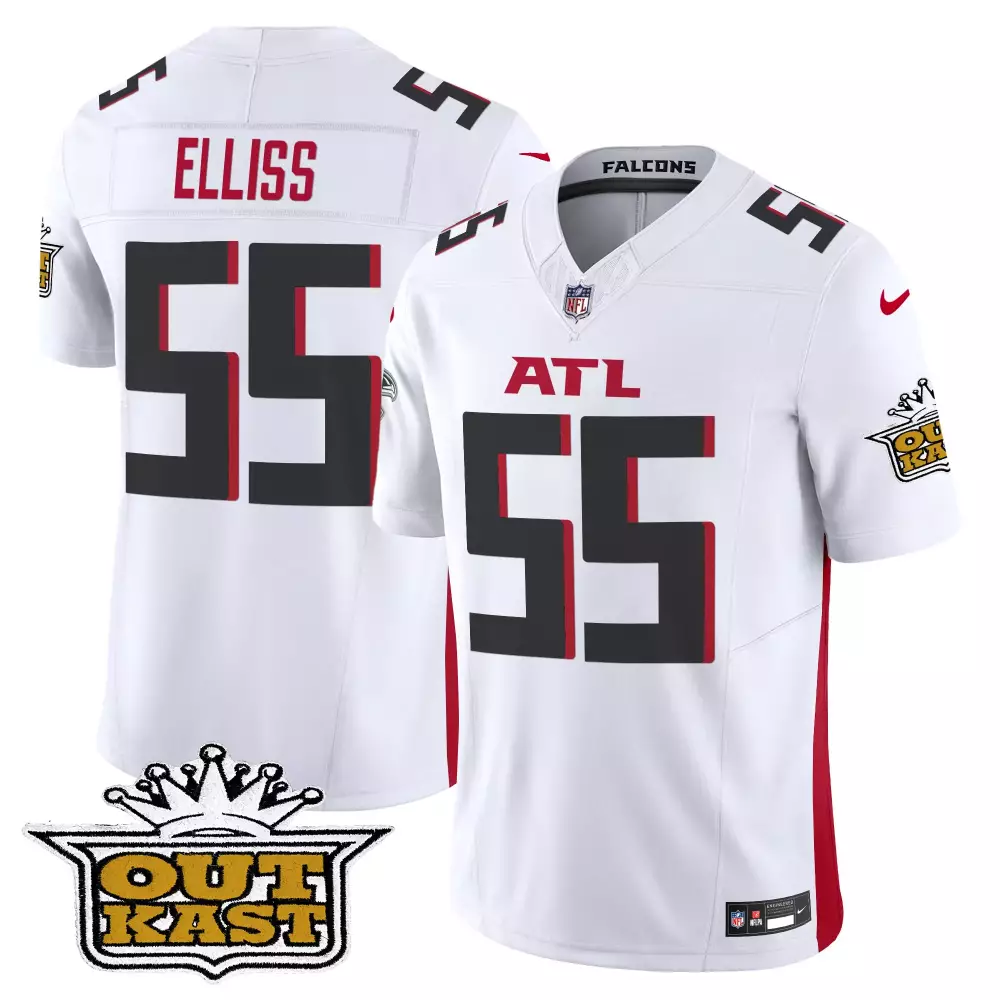 kaden elliss red mens atlanta falcons 2024 vapor limited jersey all stitched