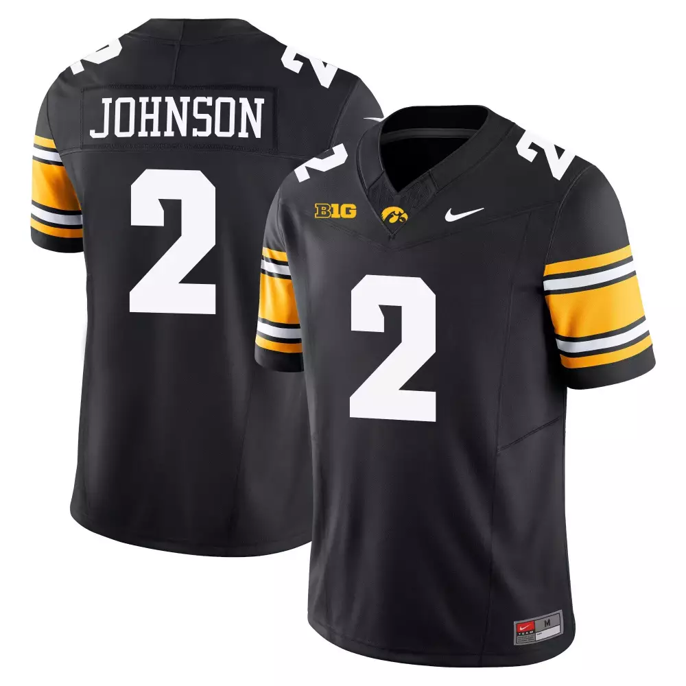 Jay Higgins Black Men's Iowa Hawkeyes Vapor Limited Jersey | All Stitched | Game Day Outfit | For Men, Women & Youth