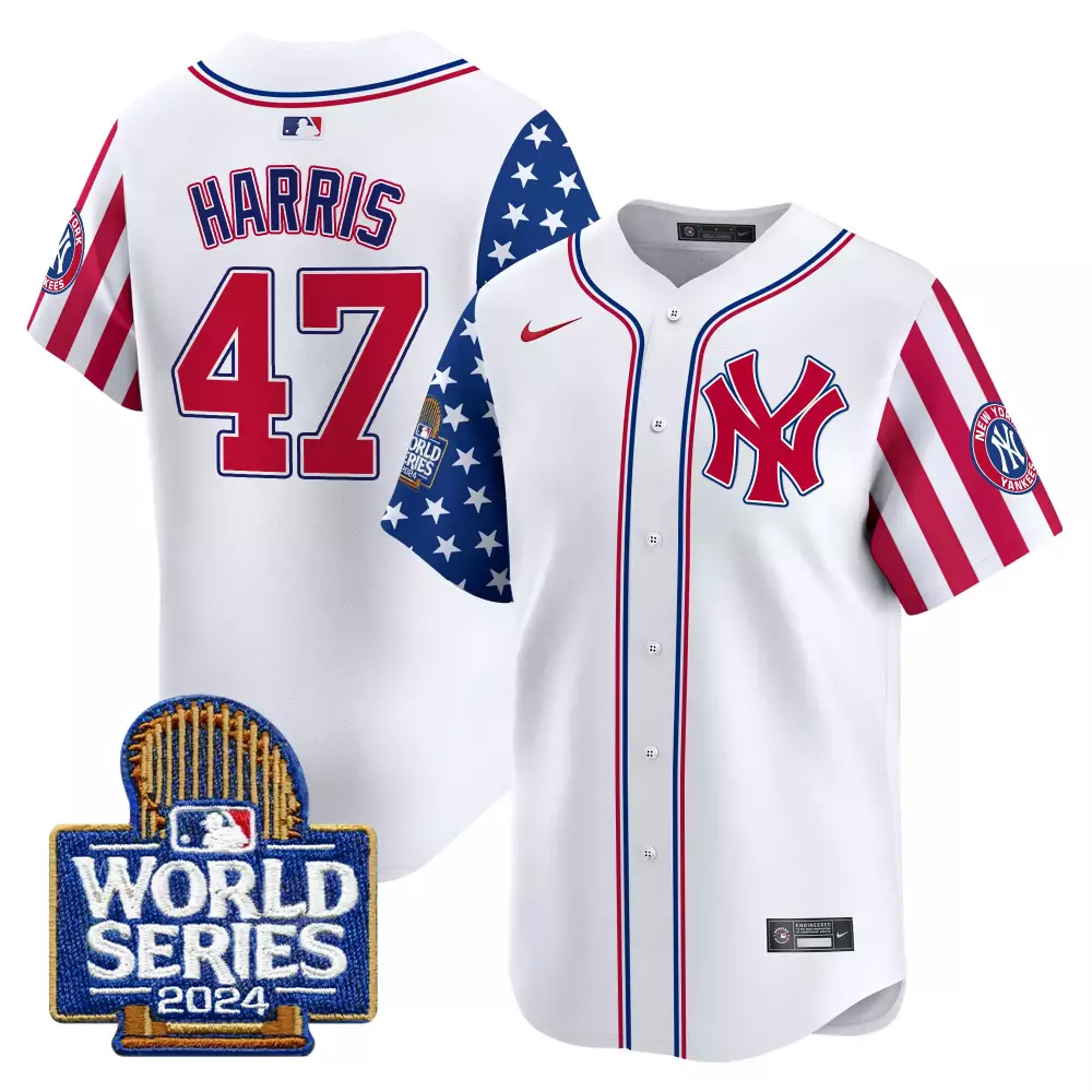 kamala harris royal womens new york yankees american style 2024 world series vapor premier limited jersey all stitched