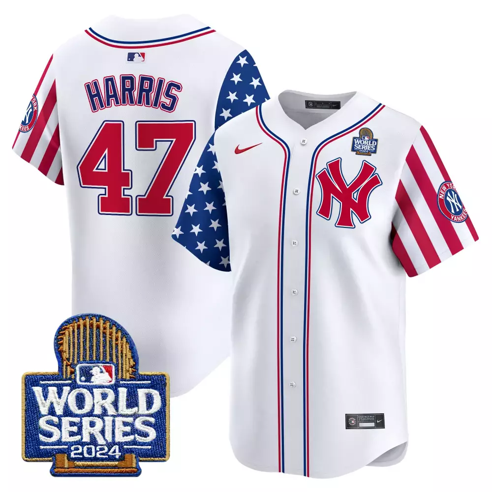 kamala harris royal womens new york yankees american style 2024 world series vapor premier limited jersey all stitched