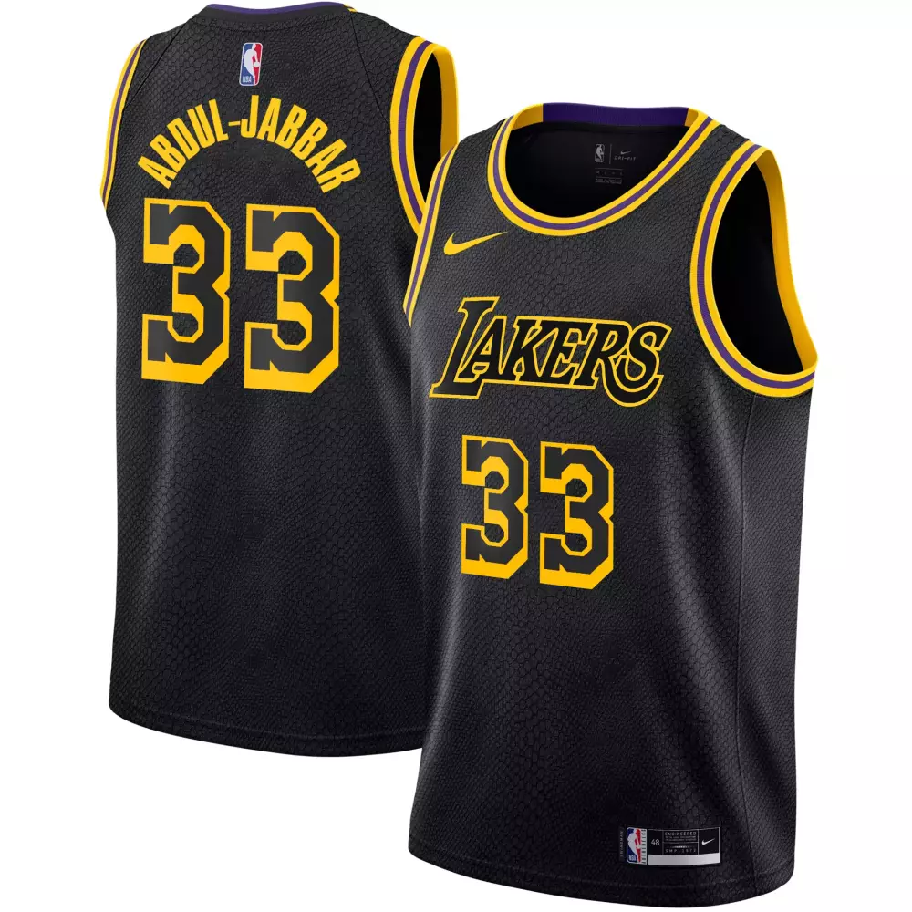 kareem abduljabbar black mamba mens los angeles lakers kobe bryant patch swingman jersey all stitched