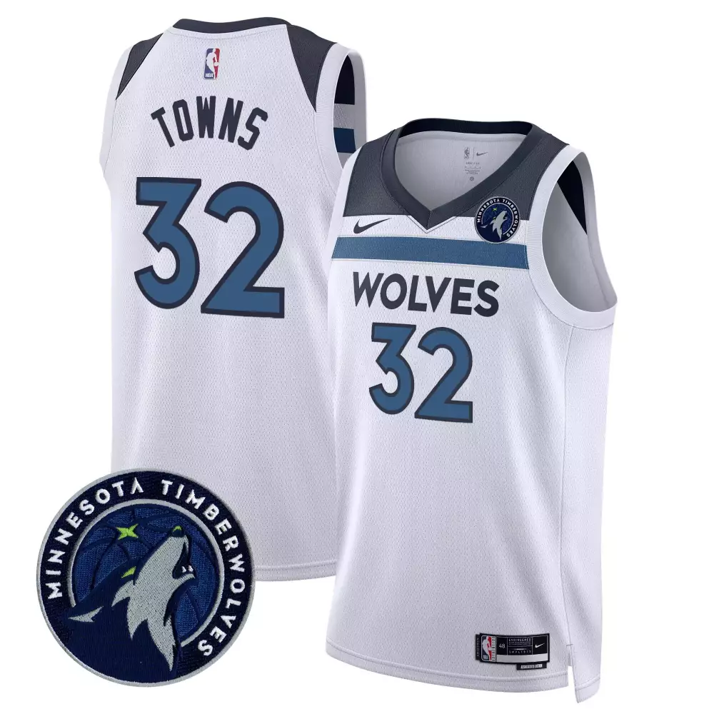 karlanthony towns association mens minnesota timberwolves swingman jersey minnesota patch all stitched