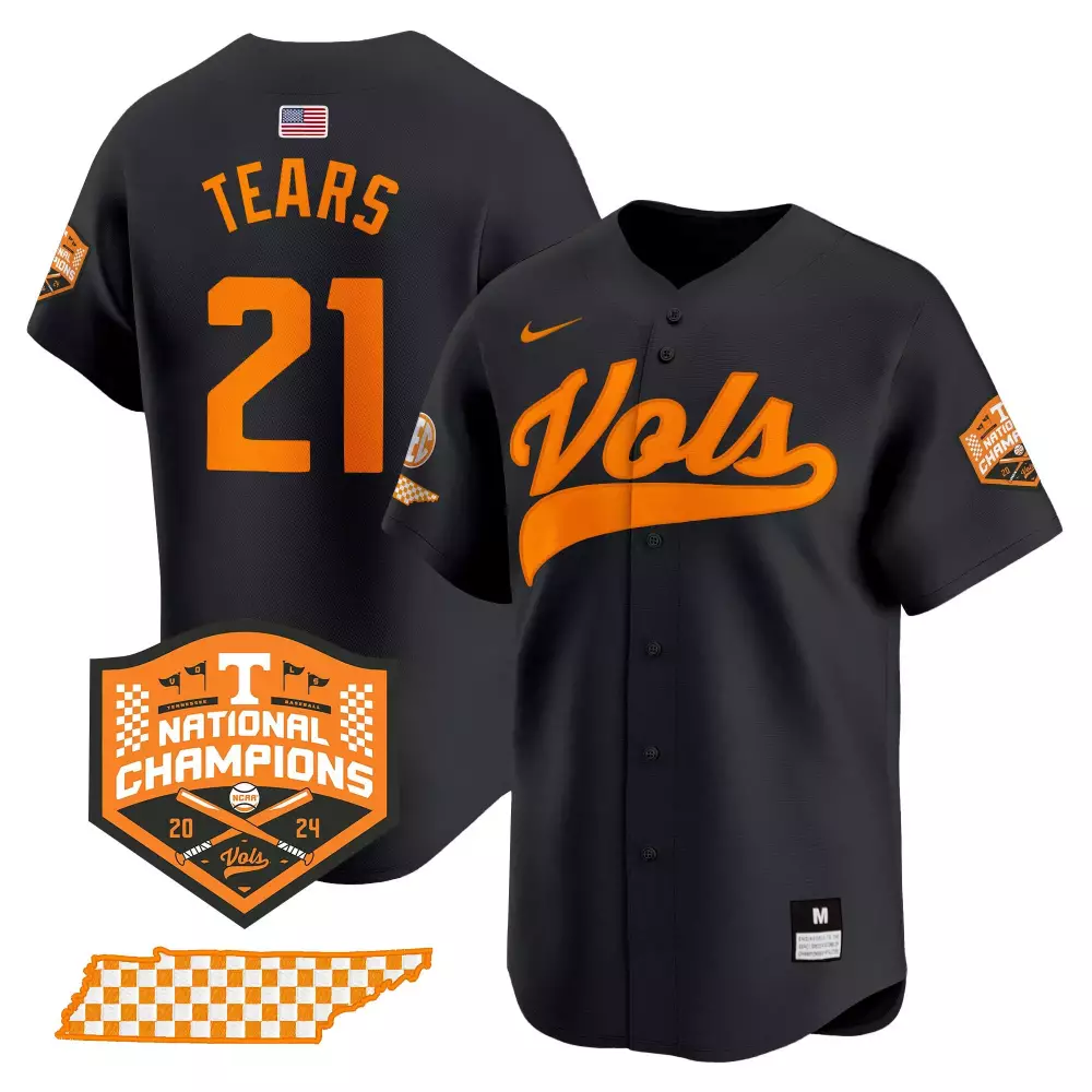 kavares tears black gold womens tennessee volunteers 2024 tournament champions vapor premier limited jersey v2 all stitc