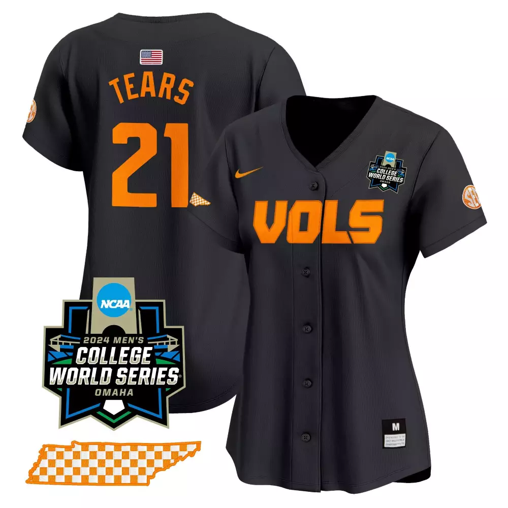 kavares tears black womens tennessee volunteers 2024 champions vapor premier limited jersey all stitched