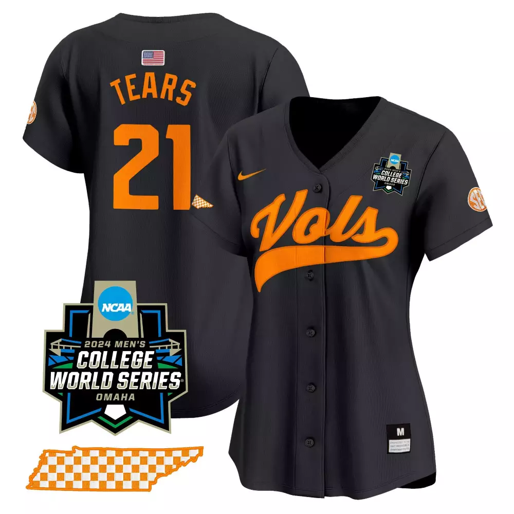 kavares tears black womens tennessee volunteers 2024 champions vapor premier limited jersey all stitched