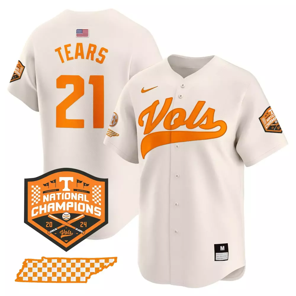 kavares tears black womens tennessee volunteers 2024 tournament champs world series vapor premier limited jersey all sti