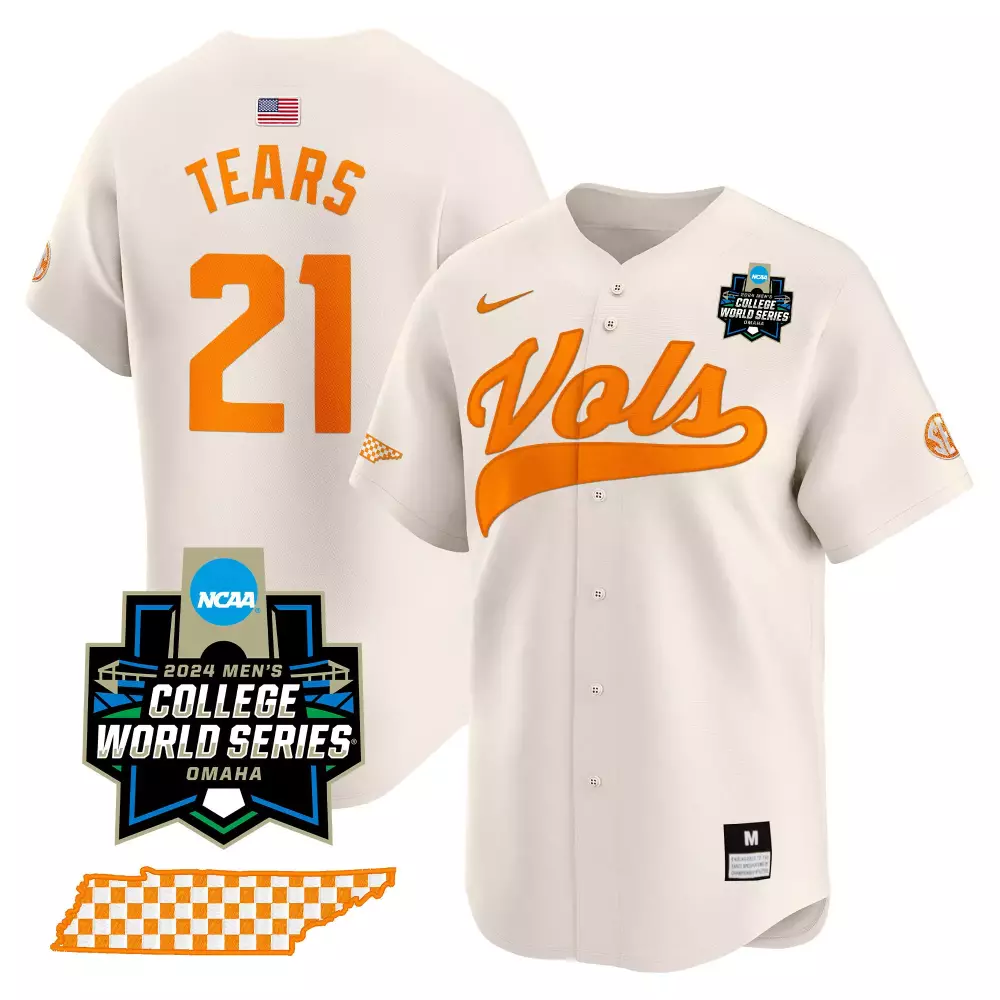 kavares tears black womens tennessee volunteers 2024 tournament champs world series vapor premier limited jersey all sti