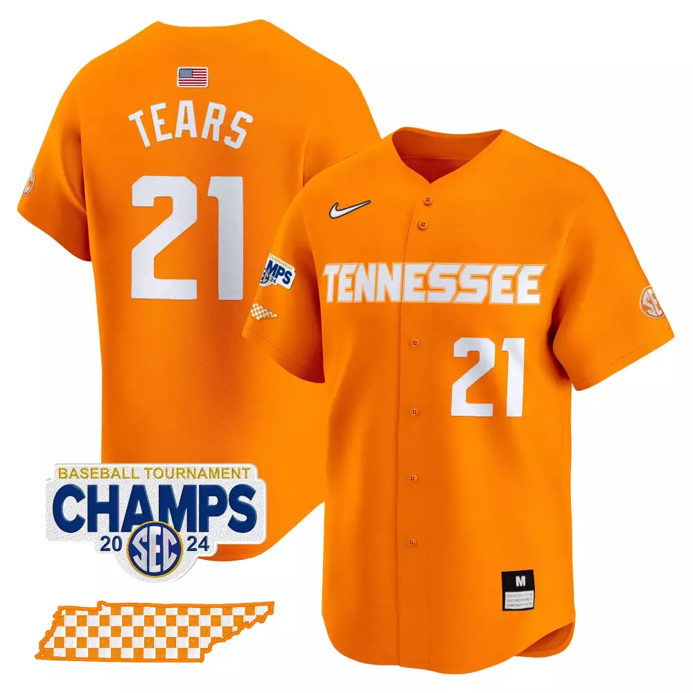 kavares tears orange mens tennessee volunteers 2024 champions vapor premier limited jersey all stitched