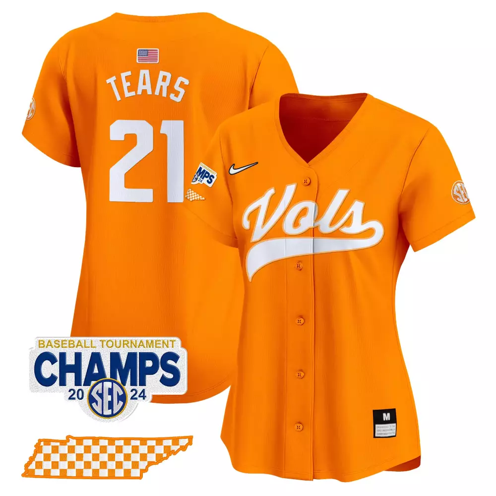 kavares tears orange womens tennessee volunteers 2024 college world series vapor premier limited jersey v2 all stitched