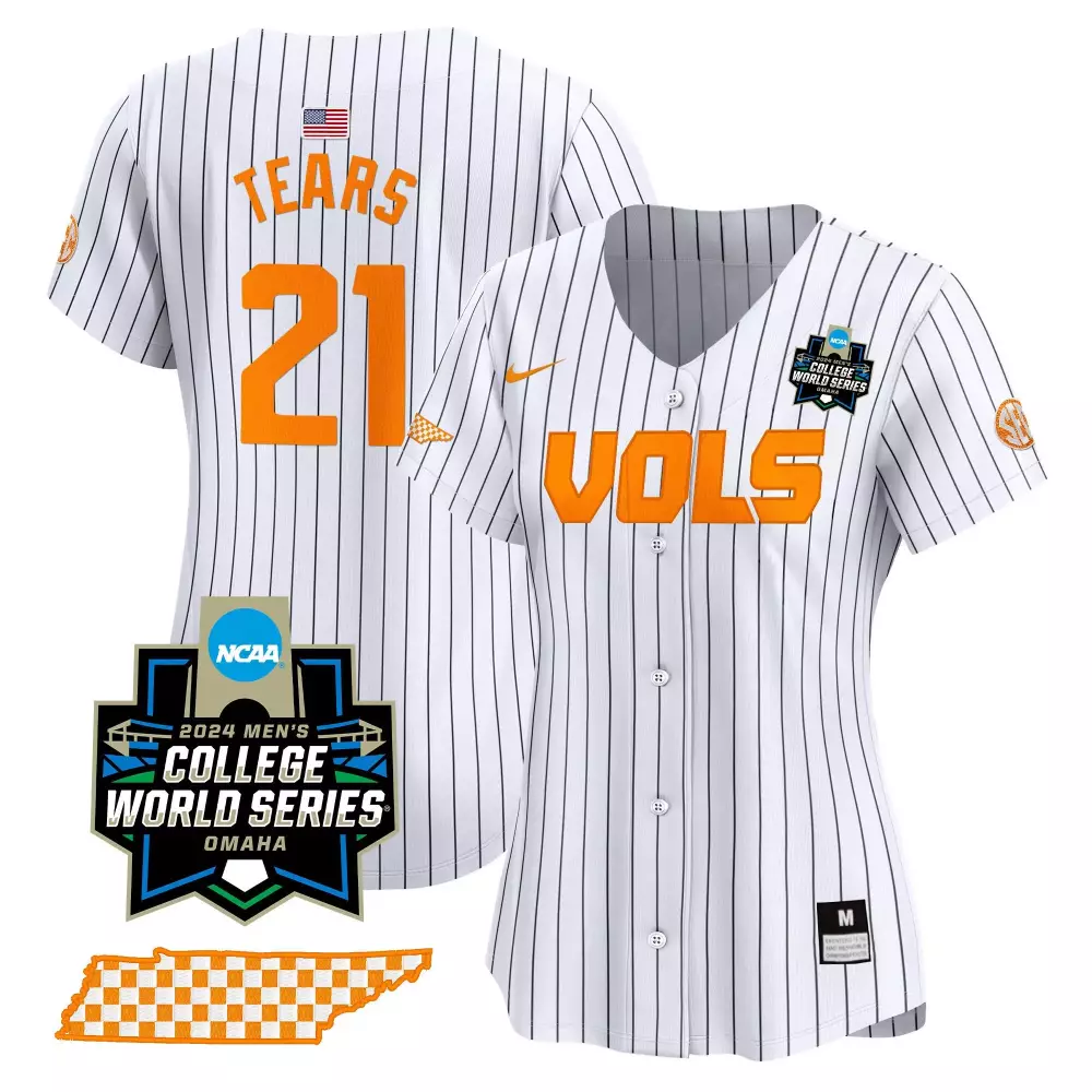 kavares tears pinstripe womens tennessee volunteers 2024 champions vapor premier limited jersey all stitched