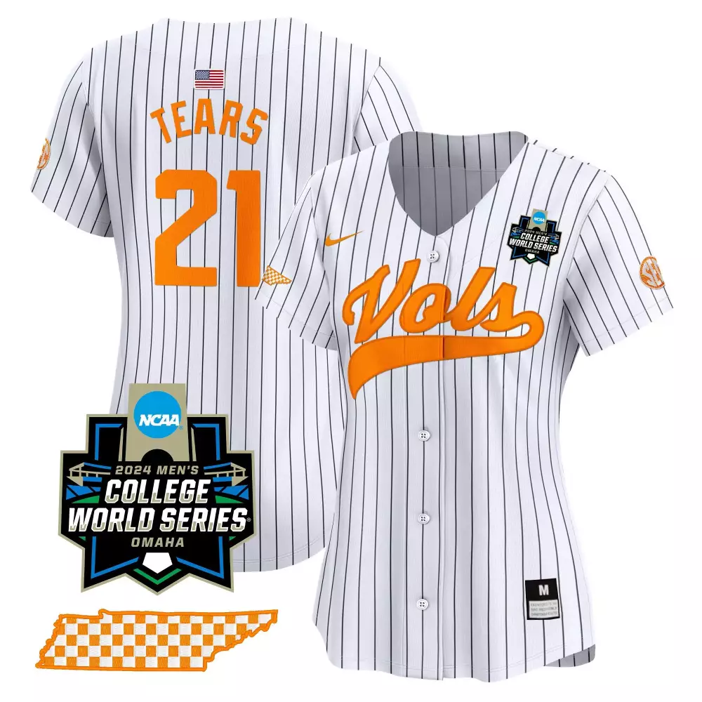 kavares tears pinstripe womens tennessee volunteers 2024 champions vapor premier limited jersey all stitched