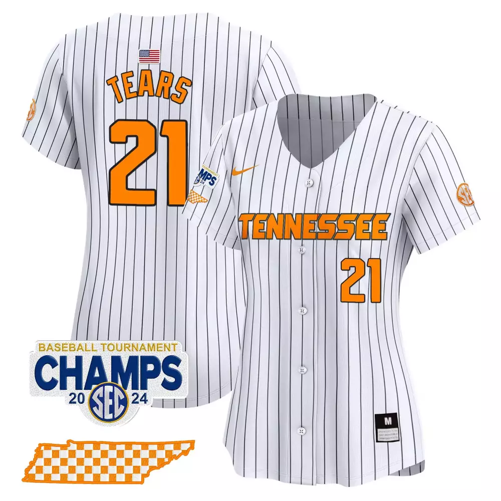 kavares tears pinstripe womens tennessee volunteers 2024 champions vapor premier limited jersey all stitched