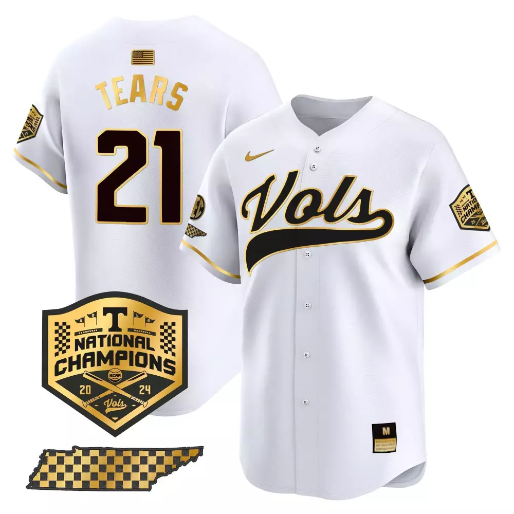kavares tears pinstripe womens tennessee volunteers 2024 tournament champs world series vapor premier limited jersey all