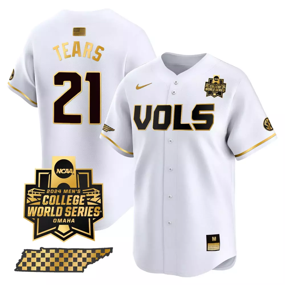kavares tears pinstripe womens tennessee volunteers 2024 tournament champs world series vapor premier limited jersey all