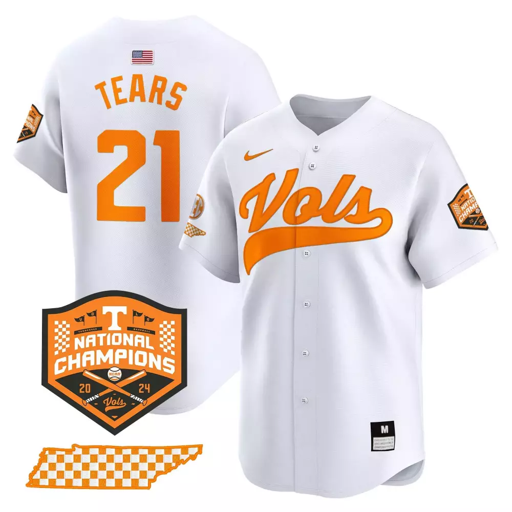kavares tears white gold womens tennessee volunteers 2024 tournament champions vapor premier limited jersey v2 all stitc