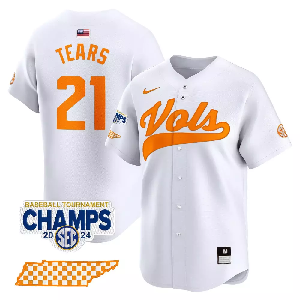 kavares tears white mens tennessee volunteers 2024 independence day vapor premier limited jersey all stitched