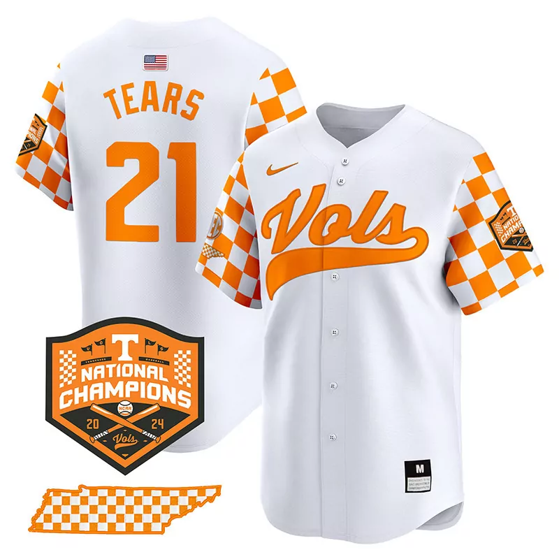 kavares tears white mens tennessee volunteers 2024 independence day vapor premier limited jersey all stitched