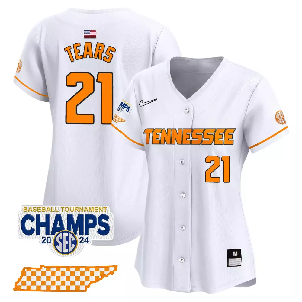 kavares tears white womens tennessee volunteers 2024 tournament champions vapor premier limited jersey v2 all stitched