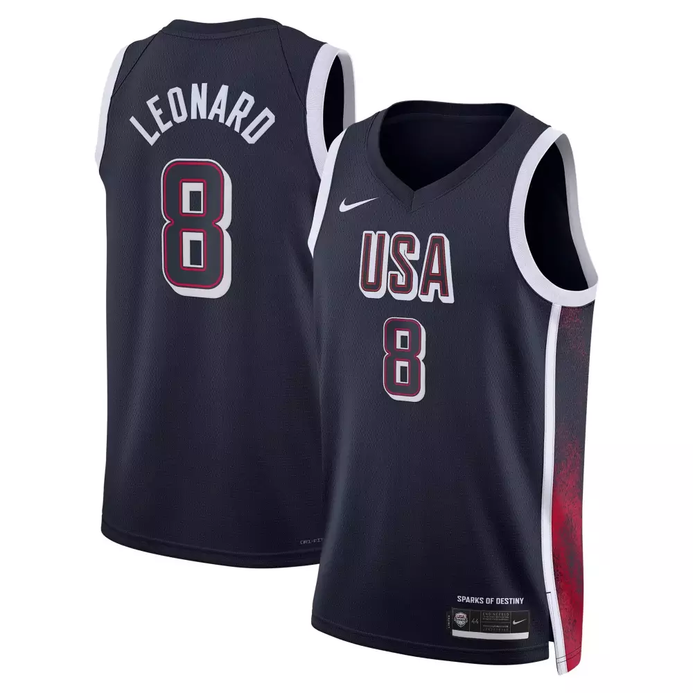 kawhi leonard women mens usa basketball national team 2024 white jersey