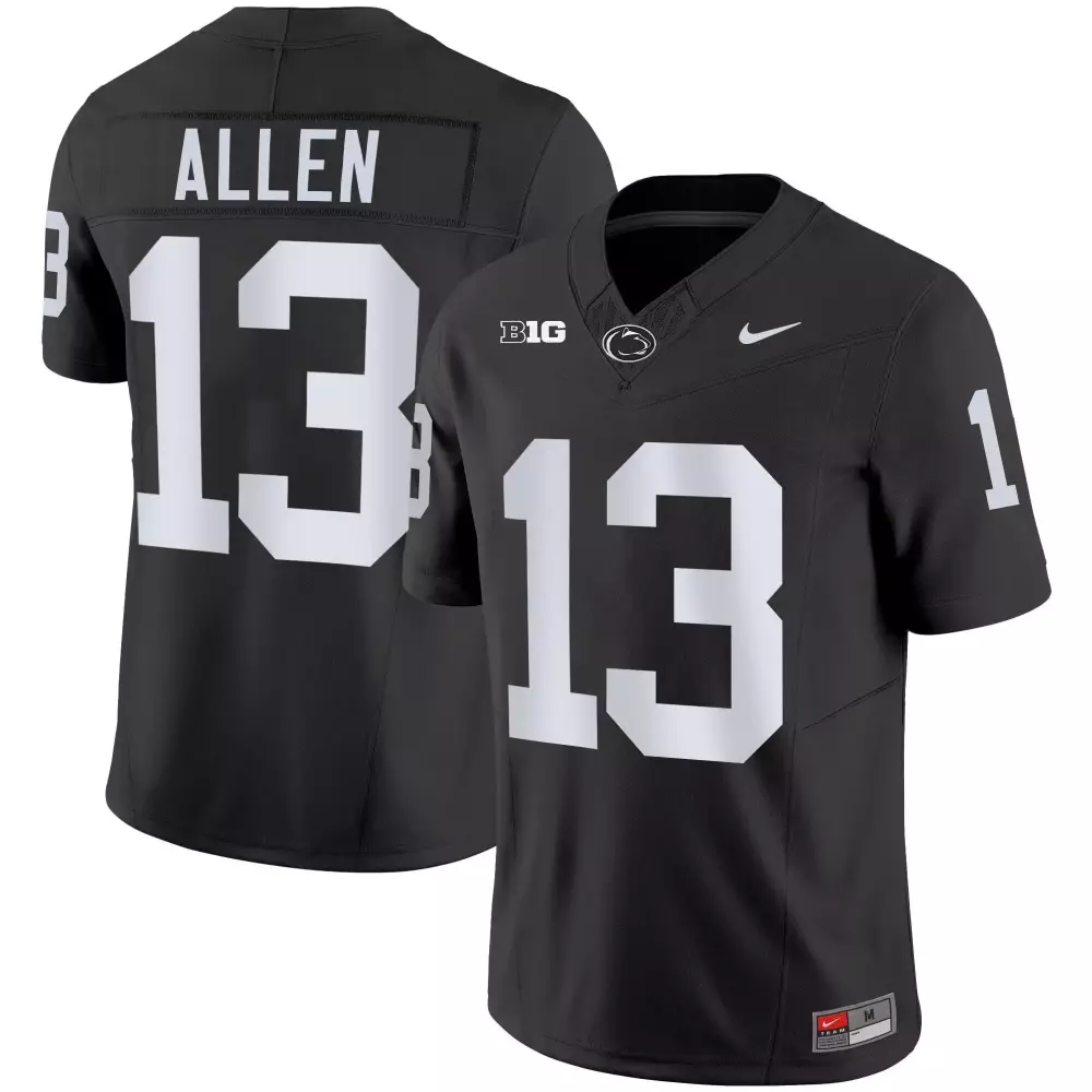 kaytron allen black limited mens penn state nittany lions black limited gold vapor jersey all stitched